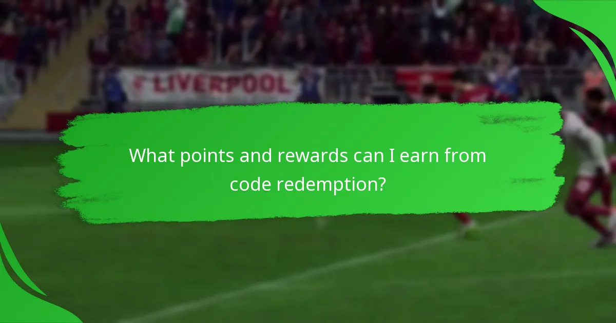 What points and rewards can I earn from code redemption?