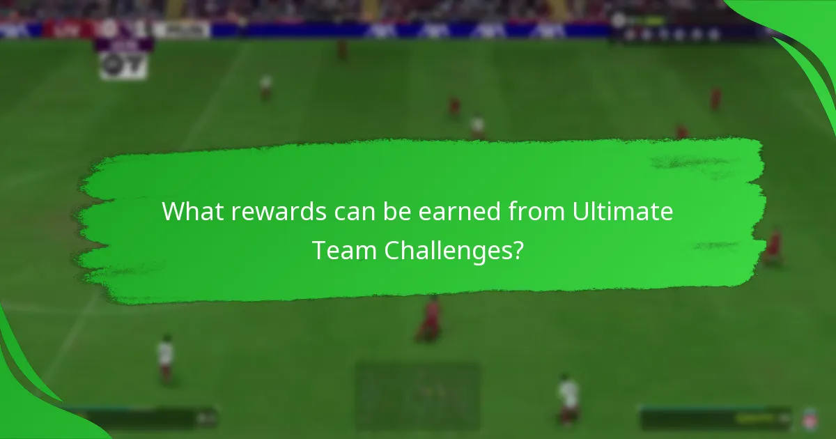 What rewards can be earned from Ultimate Team Challenges?