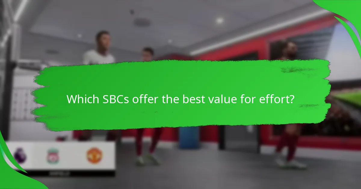 Which SBCs offer the best value for effort?